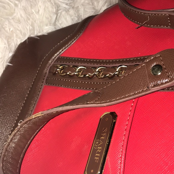 Sharif red and brown purse - Picture 6 of 6